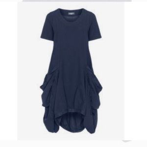 Kekoo from Navabi Navy Blue Linen Pocket Dress 16